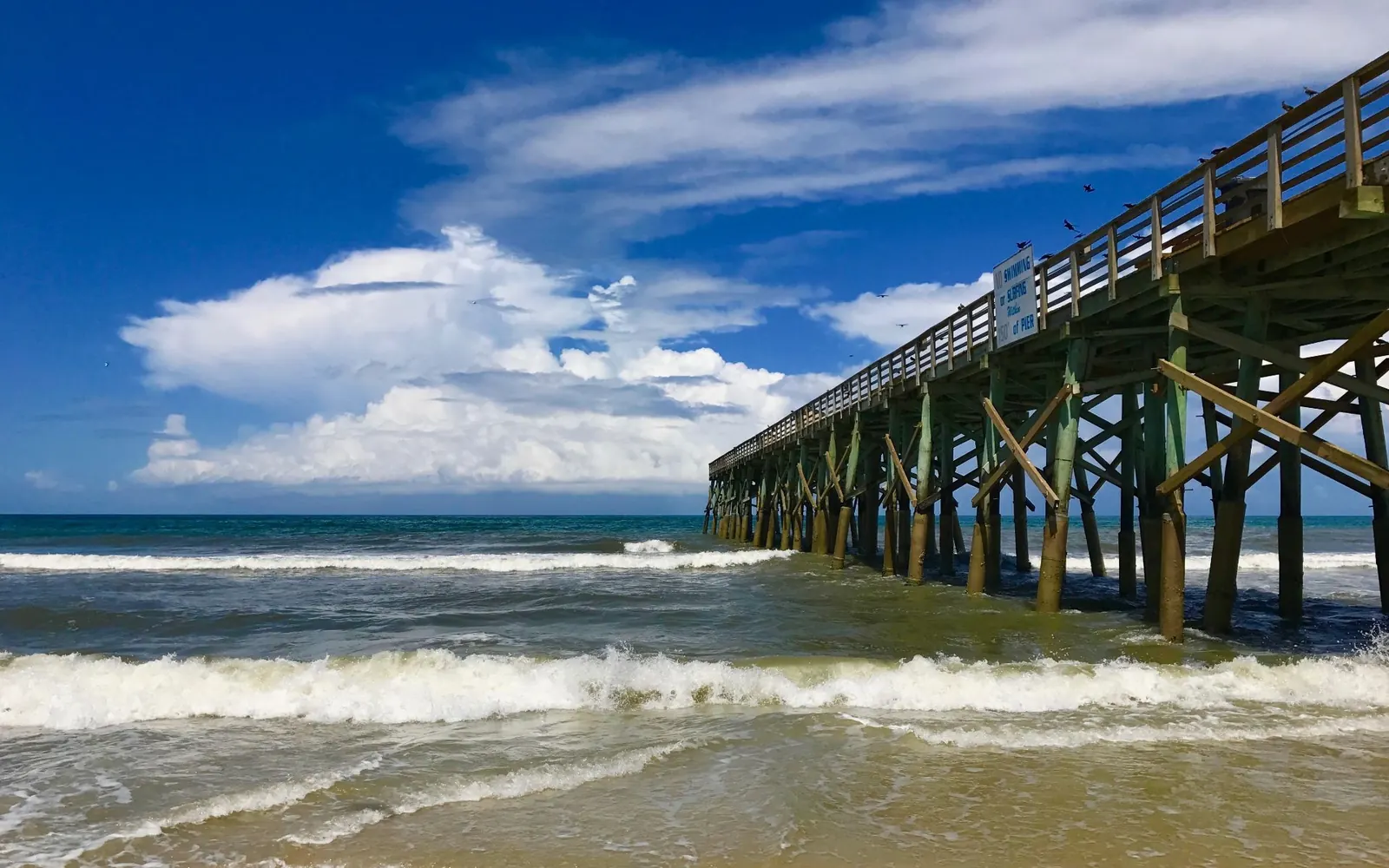 The Flagler Beach pier over the Atlantic